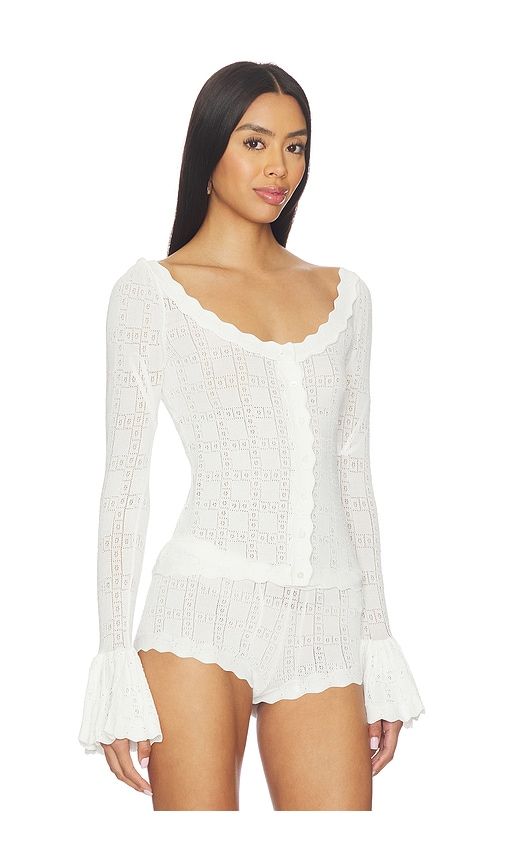 Bayberry Pointelle Top in . - size L (also in M, S, XL, XS) - For Love & Lemons - Modalova