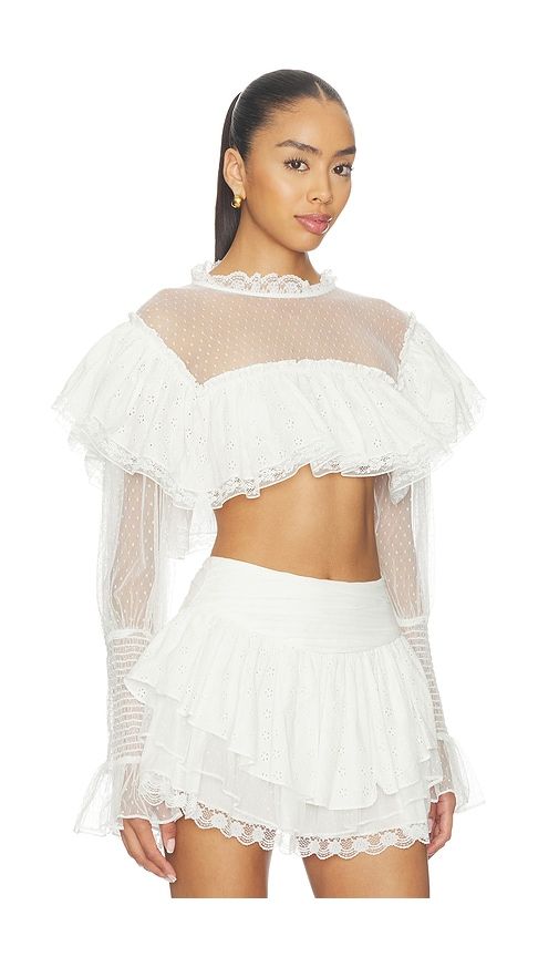Beckett Crop Top in . - size L (also in M, S, XL, XS) - For Love & Lemons - Modalova