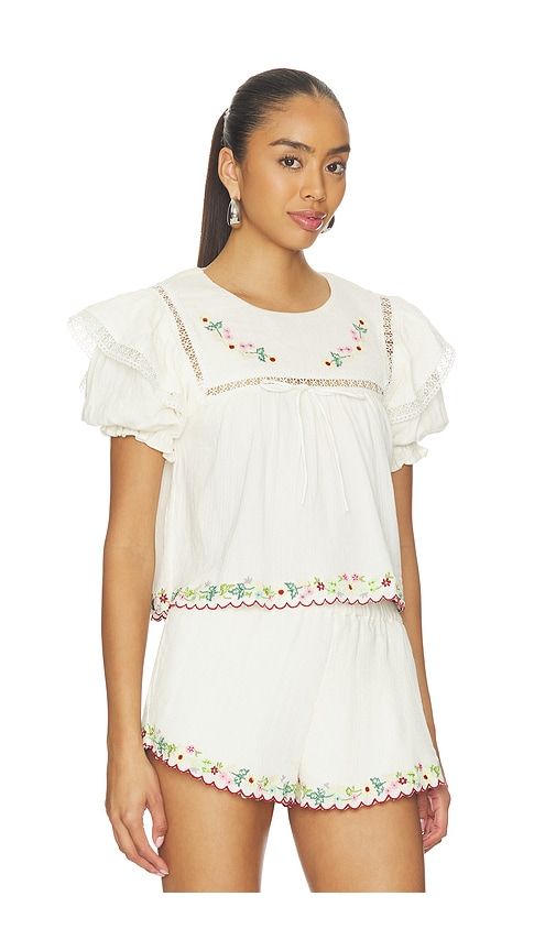 Leah Cotton Top in . - size L (also in M, S, XL, XS) - For Love & Lemons - Modalova