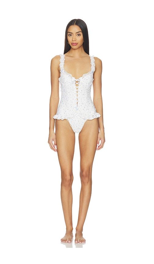 Daisy One Piece Swimsuit in Cream. - size S (also in XS) - For Love & Lemons - Modalova