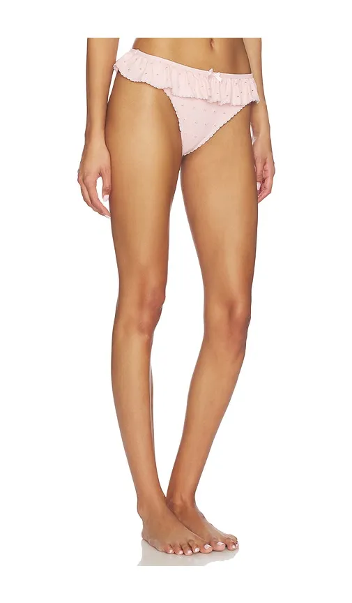 Polka Dot Ruffle Bikini Bottom in . - size L (also in M, S, XL, XS) - For Love & Lemons - Modalova