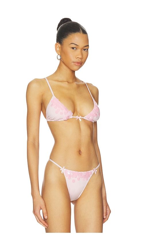 Louise Bikini Top in Blush. - size L (also in M, S, XL, XS) - For Love & Lemons - Modalova