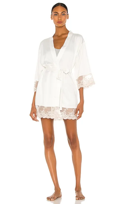 Rosa Kimono in White. - size L (also in M, S) - Flora Nikrooz - Modalova