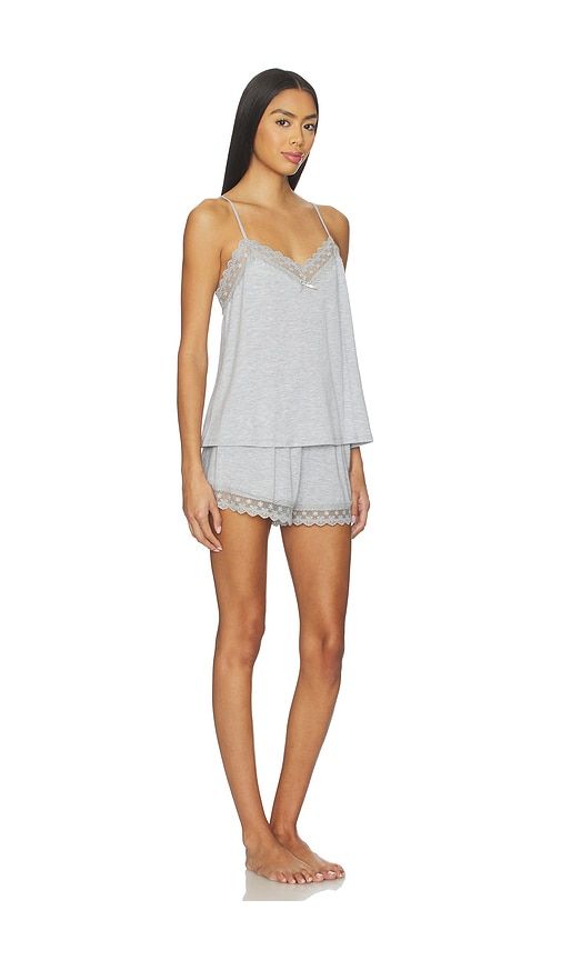 Maven Cami & Short Set With Lace in Grey. - size L (also in M, S, XS) - Flora Nikrooz - Modalova