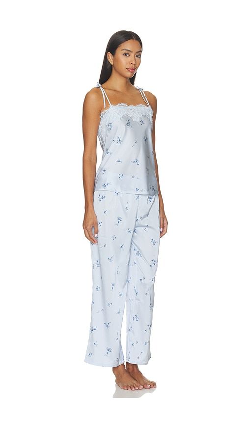 Celeste Printed Stretch Charm Cami And Pant Set With Lace in . - size M (also in S) - Flora Nikrooz - Modalova