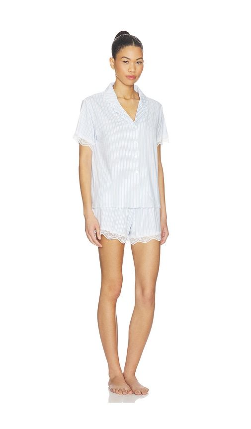 Luna Notch Pajama Set in Baby . - size M (also in XS) - Flora Nikrooz - Modalova
