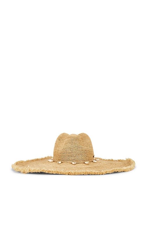 Beverly Crochet Raffia Sunhat in Neutral - florabella - Modalova