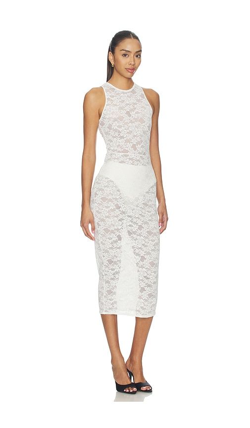 Le Stretch Lace Racer Tank Dress in . - size M (also in S, XS) - fleur du mal - Modalova