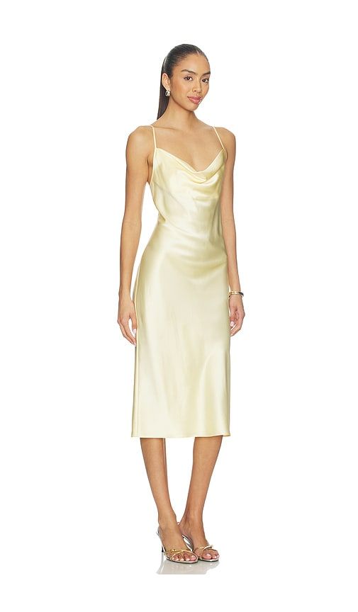 Cowl Neck Slip Dress in Yellow. - size M (also in L) - fleur du mal - Modalova