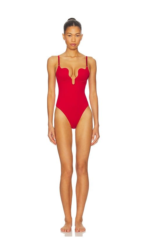 Seduce U-Plunge Bodysuit in Red. - size L (also in XL) - fleur du mal - Modalova