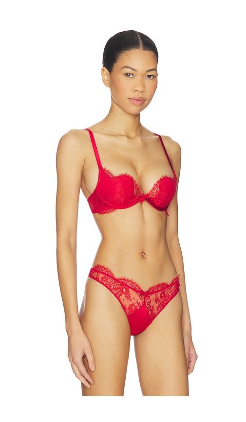 Frankie Lace Seduce U- Plunge Bra in Red. - size 34DD (also in 36D) - fleur du mal - Modalova
