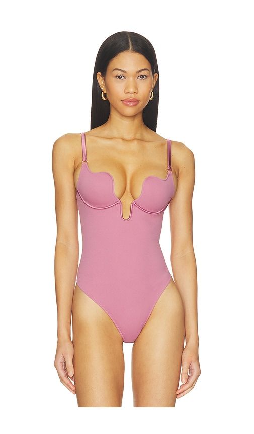 Le Stretch Micro Seduce U-plunge Bodysuit in Rose. - size L (also in M, S, XS) - fleur du mal - Modalova