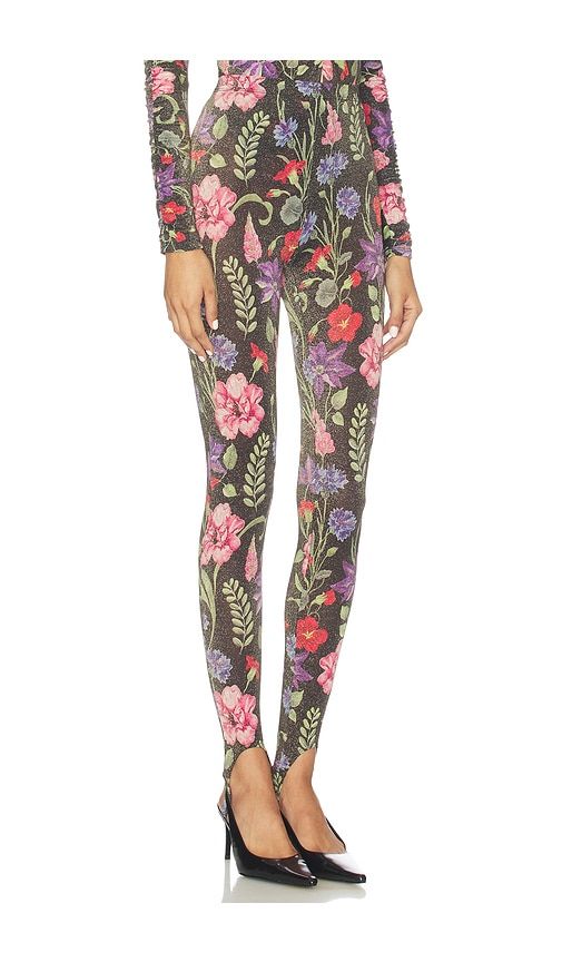 Wildfleur Stirrup Legging in Color Wildflower in Black. - size S (also in XS) - fleur du mal - Modalova