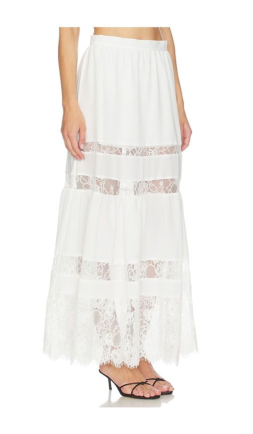 Adeline Maxi Skirt in White. - size L (also in M, S) - fleur du mal - Modalova