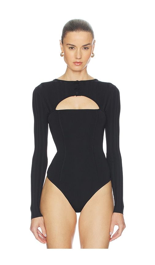 Rib Shrug Bodysuit in . - size L (also in M, S) - fleur du mal - Modalova