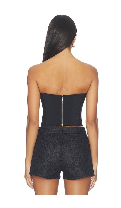 Lace Denim Bustier in . Size L. Also in M, S, XS - fleur du mal - Modalova