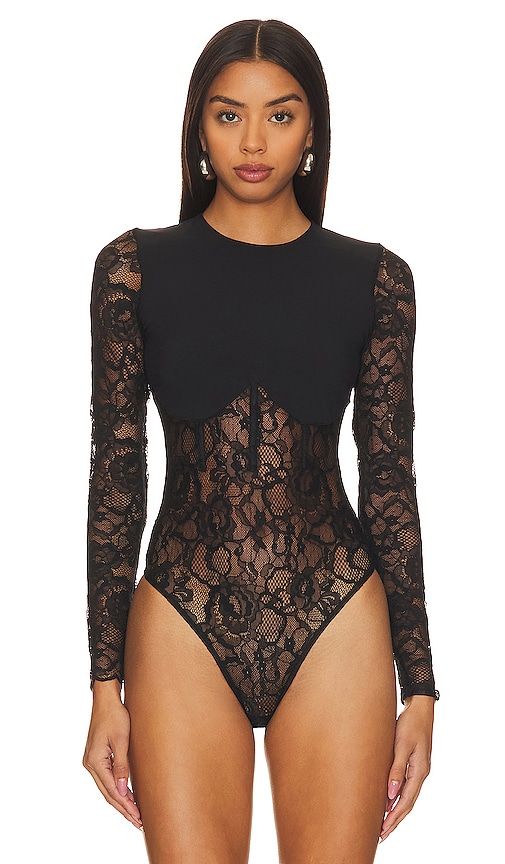 Boned Bodysuit in . - size S (also in XS, M, L, XL) - fleur du mal - Modalova
