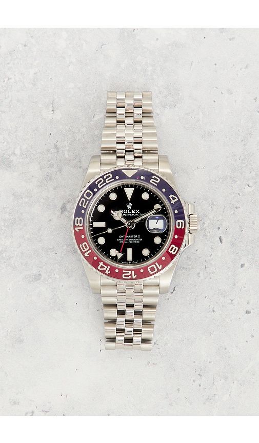 Rolex GMT-Master II Steel Pepsi Bezel Automatic Dial Watch in Metallic - FWRD Renew - Modalova