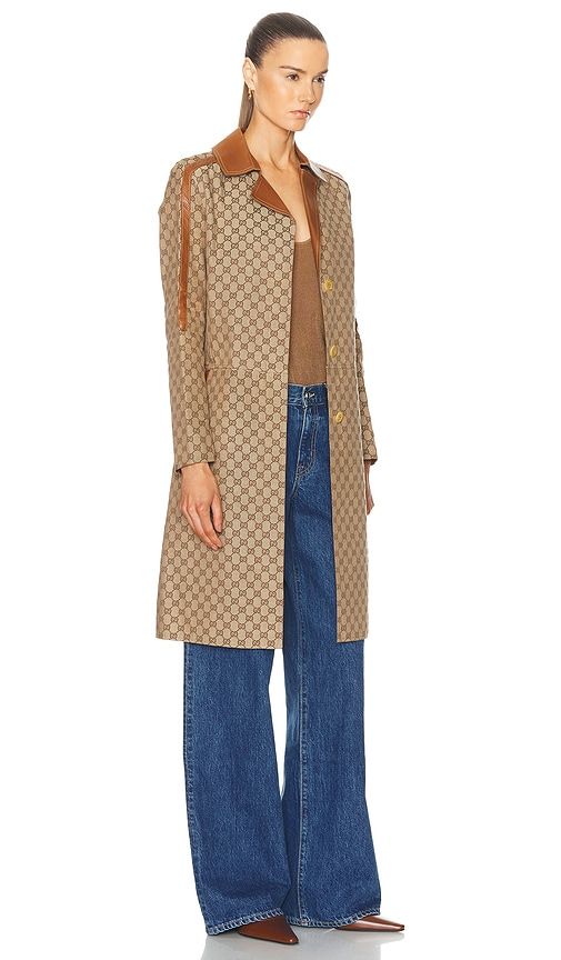 Gucci GG Long Jacket in . - size 38 (also in ) - FWRD Renew - Modalova
