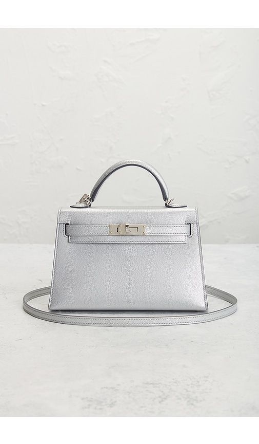 Hermes Chevre Kelly 20 Handbag in Grey - FWRD Renew - Modalova