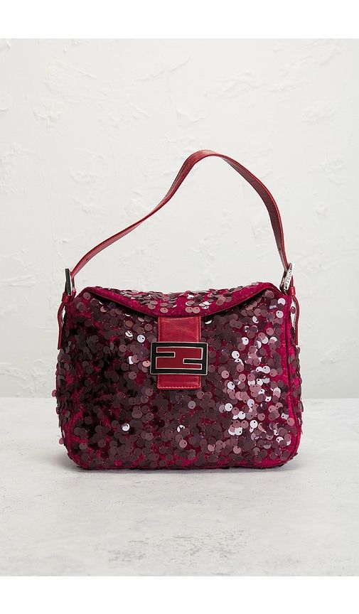 Fendi Sequin Mama Baguette Shoulder Bag in - FWRD Renew - Modalova
