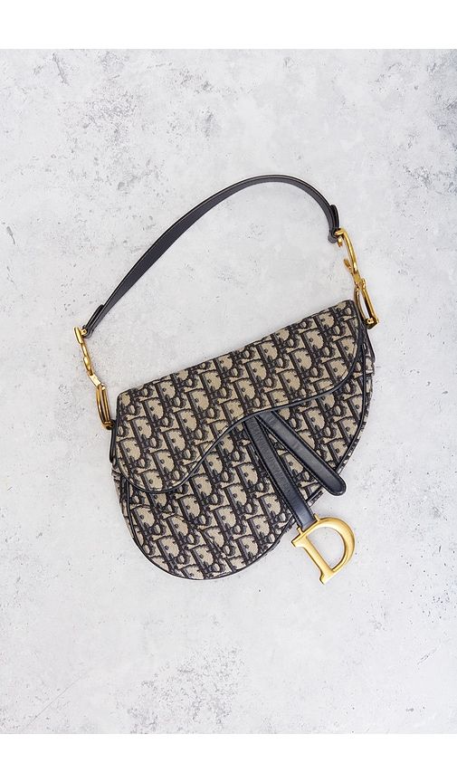 Dior Trotter Oblique Saddle Bag in - FWRD Renew - Modalova