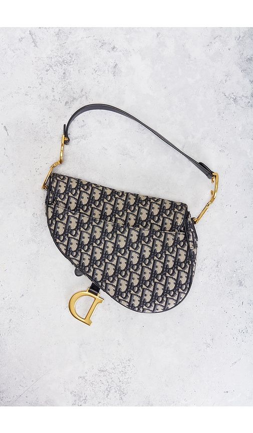 Dior Trotter Oblique Saddle Bag in - FWRD Renew - Modalova