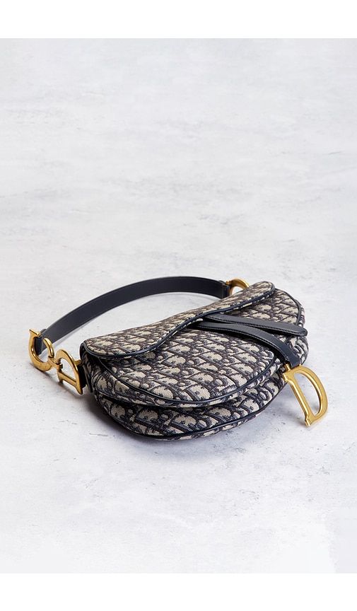 Dior Trotter Oblique Saddle Bag in - FWRD Renew - Modalova