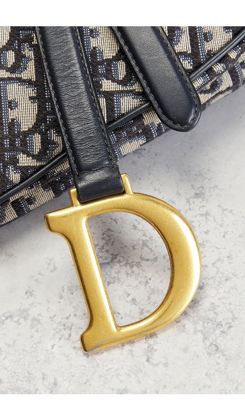Dior Trotter Oblique Saddle Bag in - FWRD Renew - Modalova