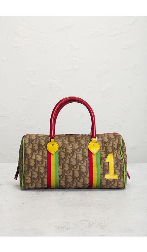 Dior Vintage Trotter Rasta Boston Bag in - FWRD Renew - Modalova
