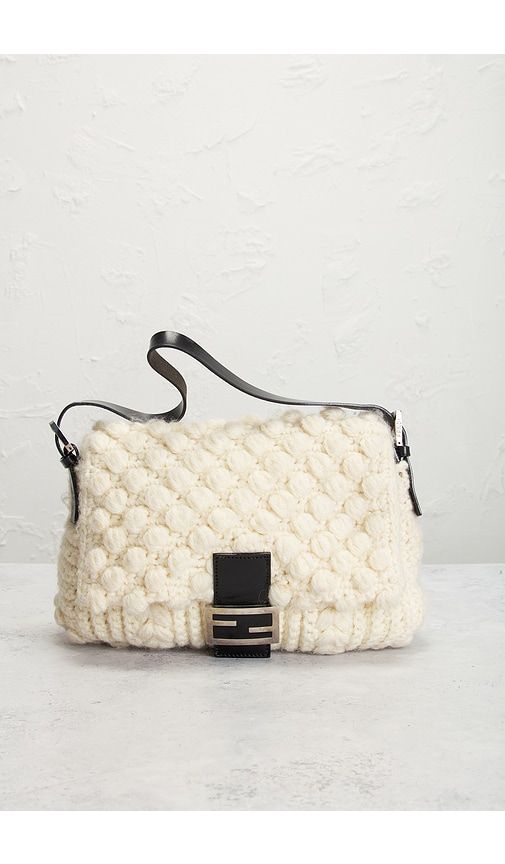Fendi Wool Mama Baguette Shoulder Bag in - FWRD Renew - Modalova