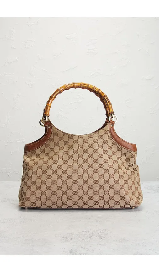 Gucci Vintage Bamboo Handbag in - FWRD Renew - Modalova