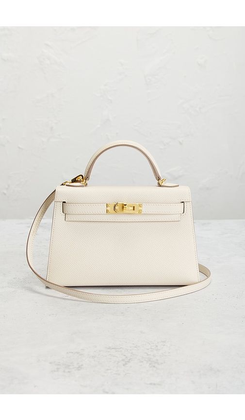 Hermes Epsom Kelly 20 Handbag in Ivory - FWRD Renew - Modalova