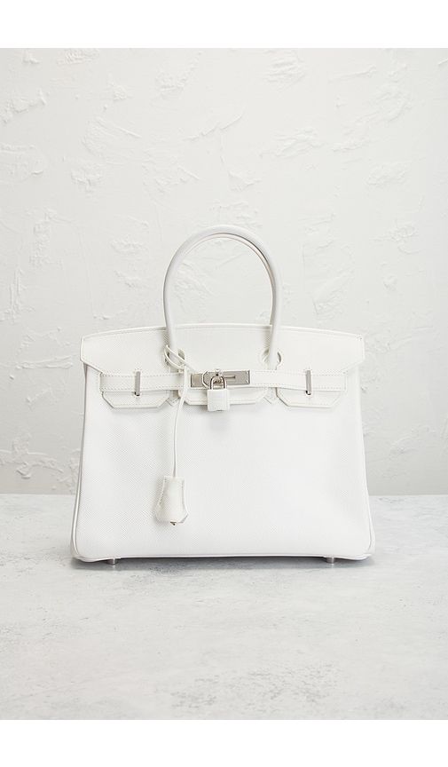 Hermes Epsom Birkin 30 Handbag in White - FWRD Renew - Modalova