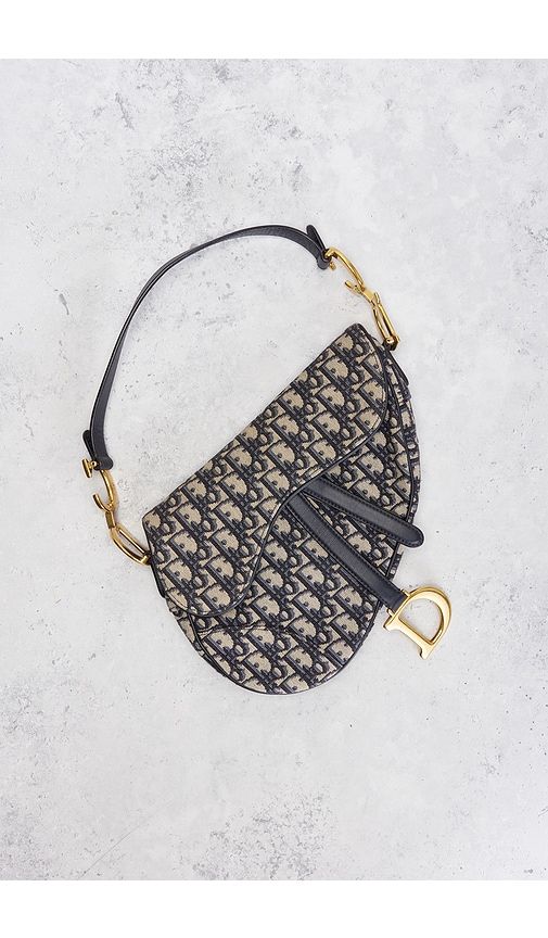 Dior Trotter Oblique Saddle Bag in - FWRD Renew - Modalova