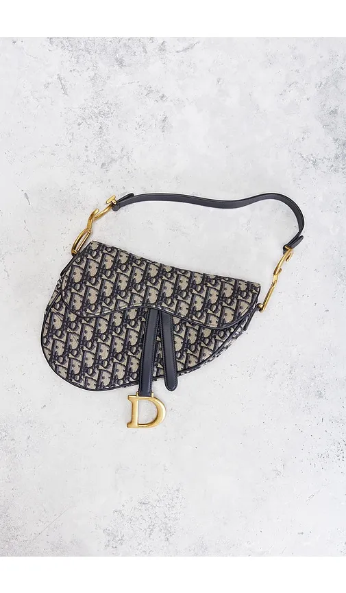 Dior Trotter Oblique Saddle Bag in - FWRD Renew - Modalova