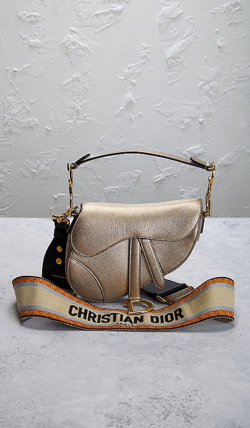 Dior Mini Saddle Bag in Metallic - FWRD Renew - Modalova