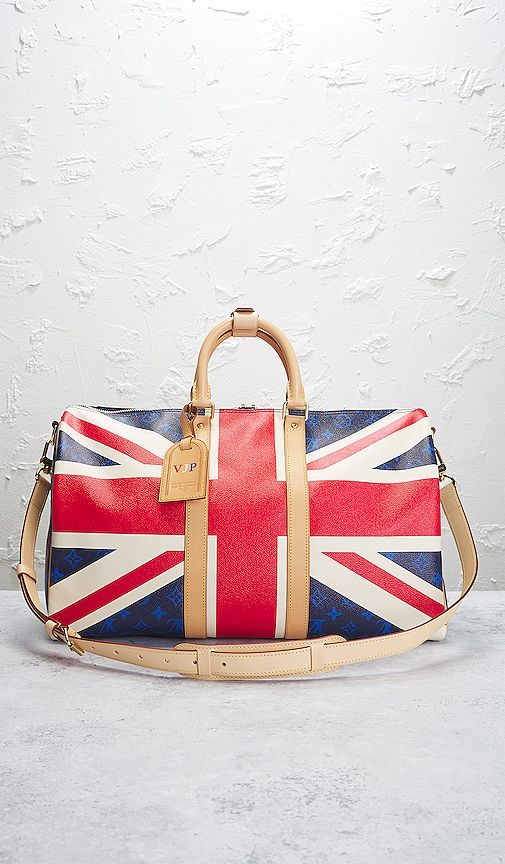 Louis Vuitton Union Jack Royal Wedding Keepall Bandouliere 45 Handbag in - FWRD Renew - Modalova