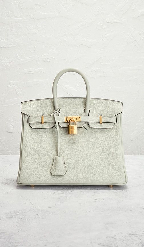 Hermes Clemence Birkin 25 Handbag in Grey - FWRD Renew - Modalova