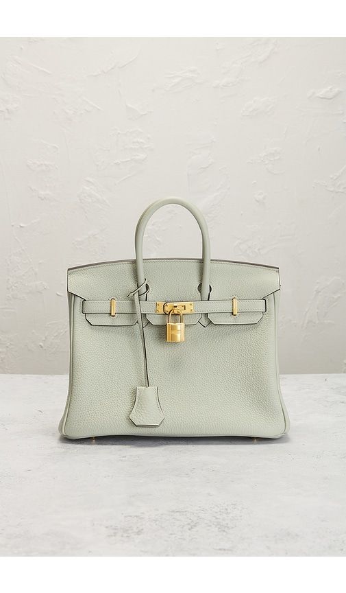Hermes Clemence Birkin 25 Handbag in Mint - FWRD Renew - Modalova