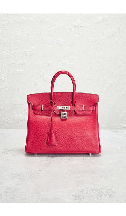 Hermes Veau Epsom Birkin 25 Handbag in Red - FWRD Renew - Modalova