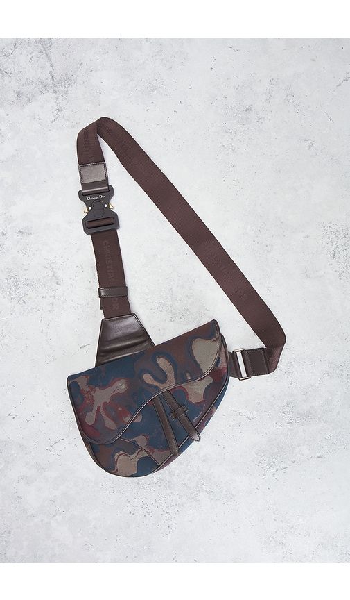 Dior Camouflage Saddle Bag in - FWRD Renew - Modalova