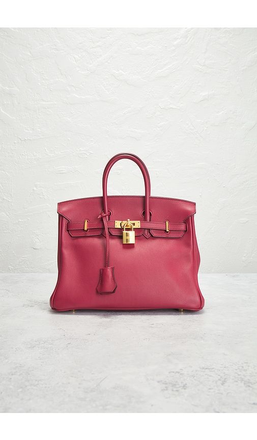 Hermes Swift Birkin 25 Handbag in Red - FWRD Renew - Modalova