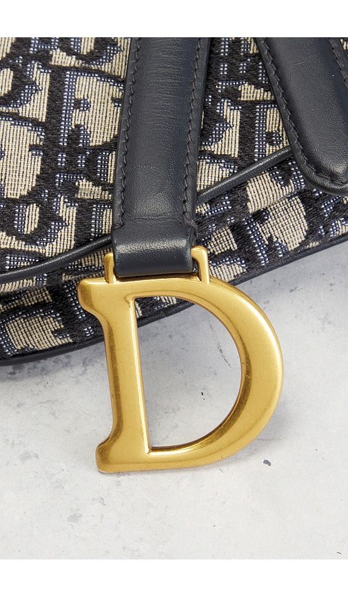 Dior Trotter Oblique Mini Saddle Bag in - FWRD Renew - Modalova