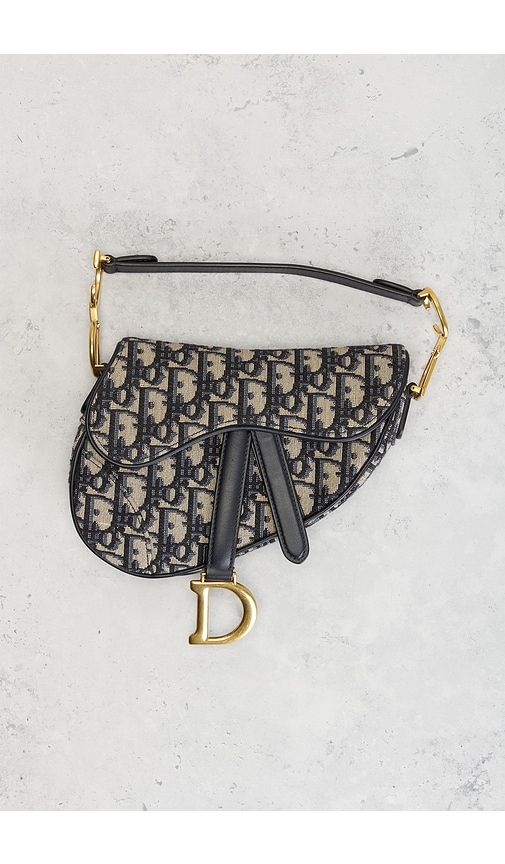 Dior Trotter Oblique Saddle Bag in - FWRD Renew - Modalova