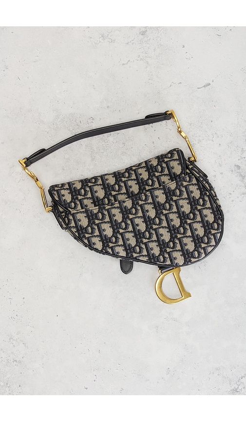 Dior Trotter Oblique Saddle Bag in - FWRD Renew - Modalova
