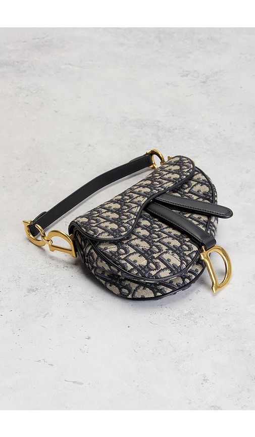 Dior Trotter Oblique Saddle Bag in - FWRD Renew - Modalova
