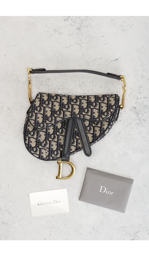 Dior Trotter Oblique Saddle Bag in - FWRD Renew - Modalova