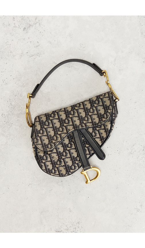 Dior Oblique Trotter Saddle Bag in - FWRD Renew - Modalova
