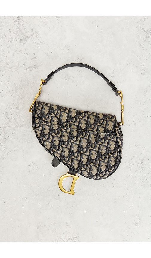 Dior Oblique Trotter Saddle Bag in - FWRD Renew - Modalova